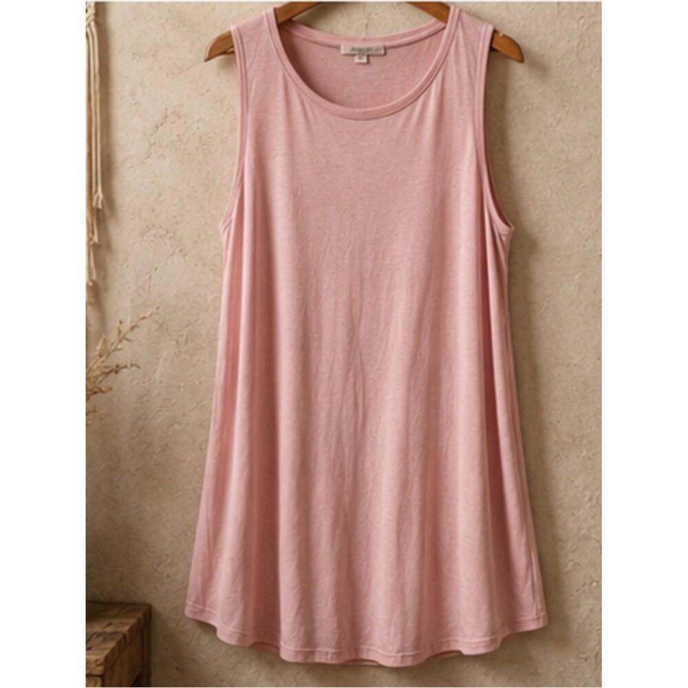 J&B Women's‎ Sleeveless Pink Tank Top Size Large